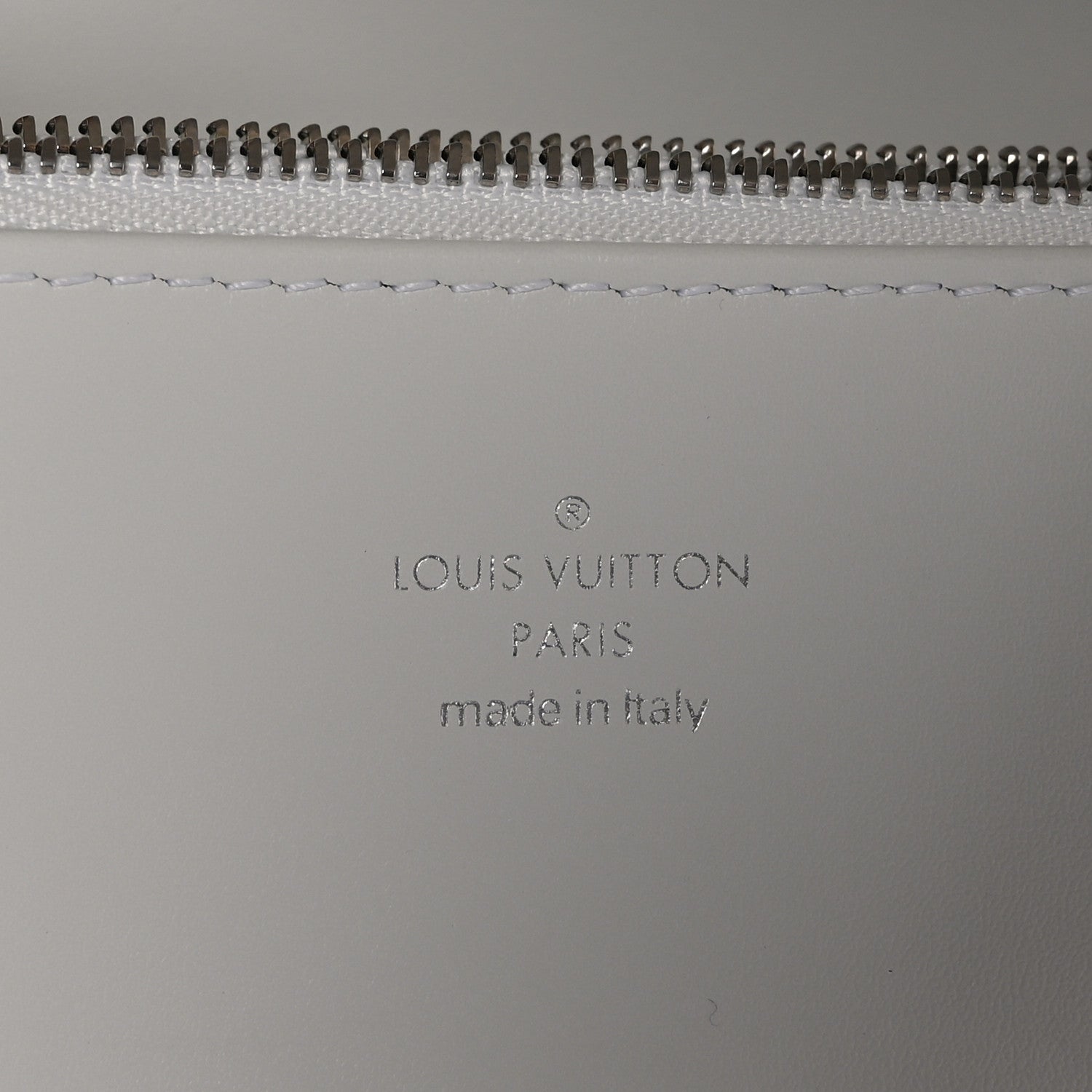 Louis Vuitton Calfskin Reverse Monogram Swing White 5 of 8