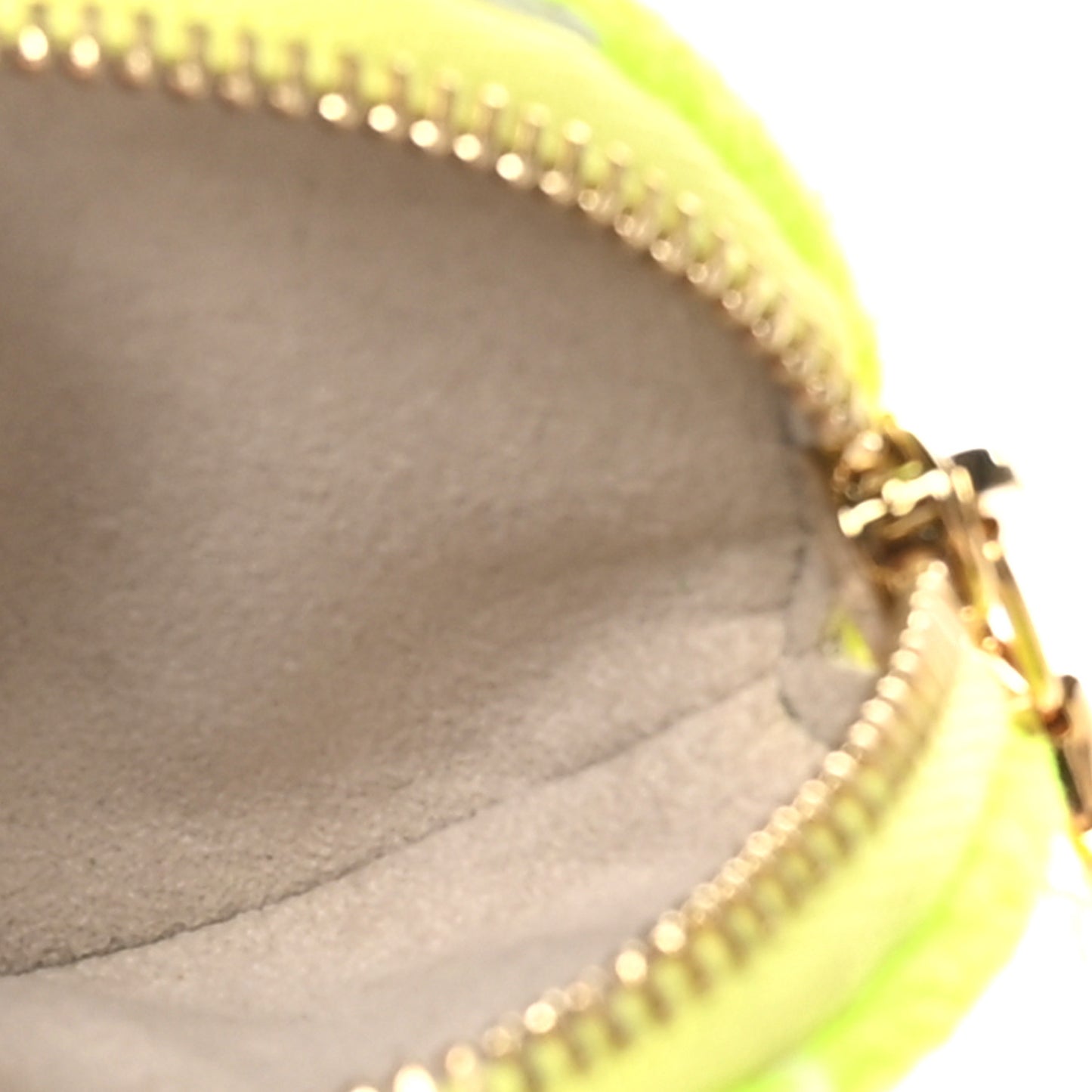 Monogram Match Tennis Ball Keyring Yellow
