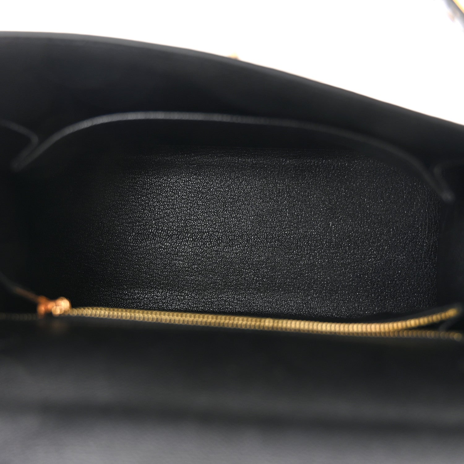 Hermes Madame Calfskin Shiny Niloticus Crocodile Kelly Sellier Touch 25 Black 5 of 11