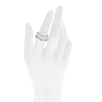Bulgari 18K White Gold Diamond B.Zero1 Pave Ring 54 6.75 2 of 5