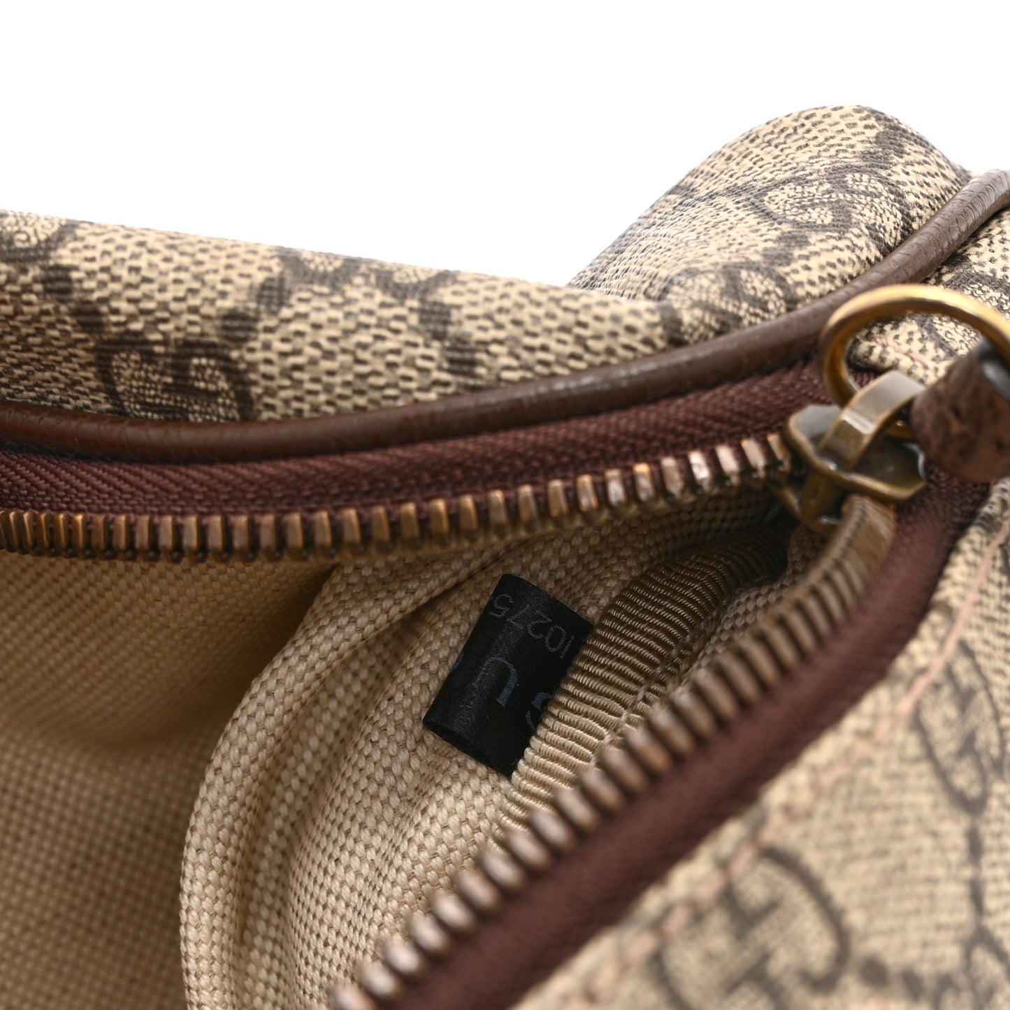 GG Supreme Monogram Courrier Belt Bag  Beige New Acero