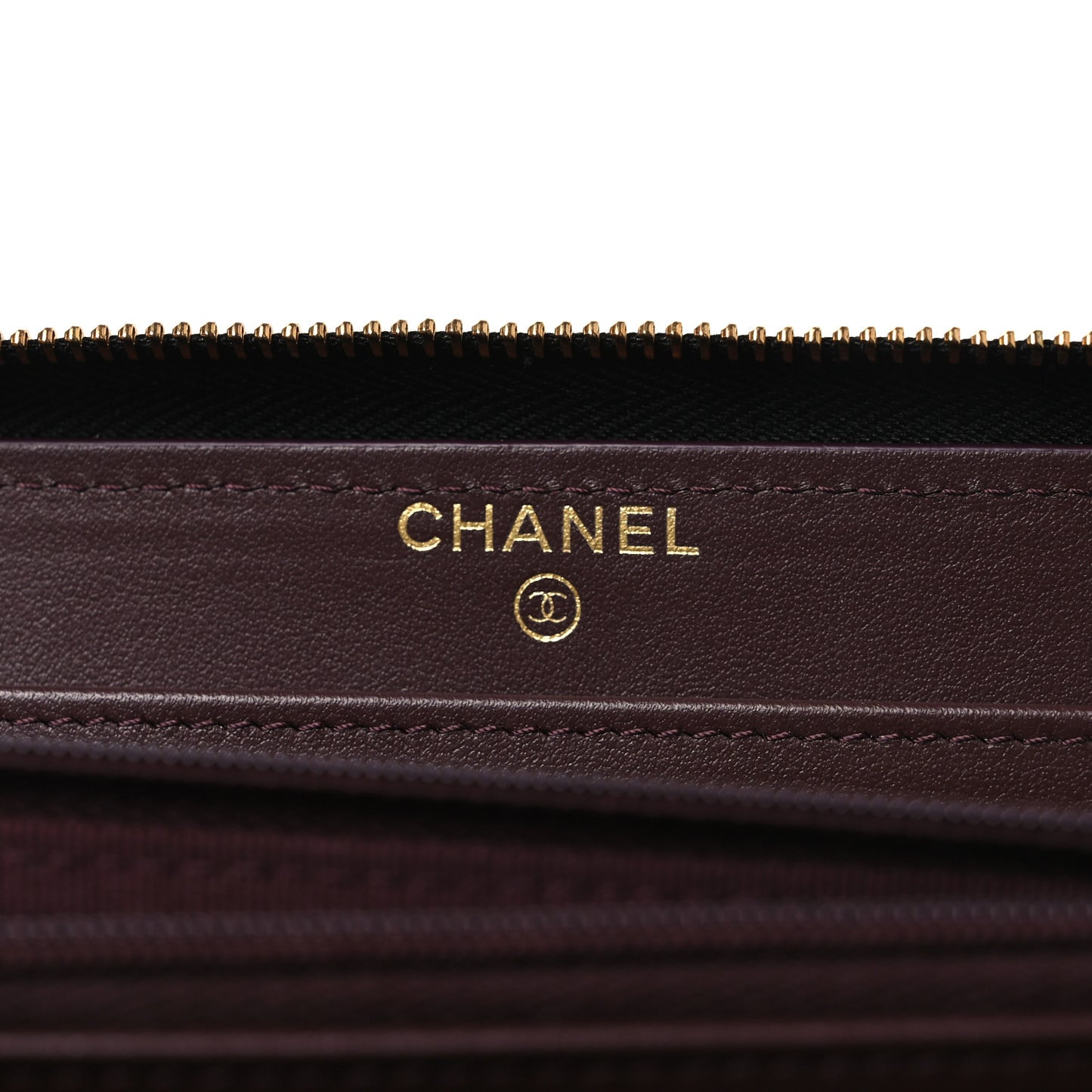 Caviar Quilted Large Gusset Zip Around Wallet Black