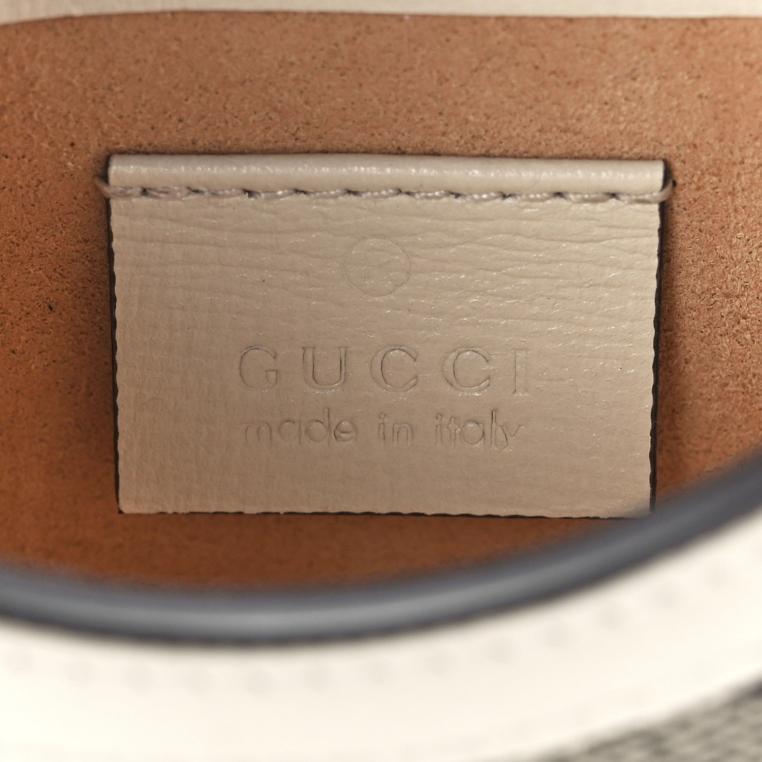 Gucci GG Supreme Monogram Azalea Calfskin Mini Horsebit 1955 Crossbody Bag Beige Ebony Mystic White 6 of 11