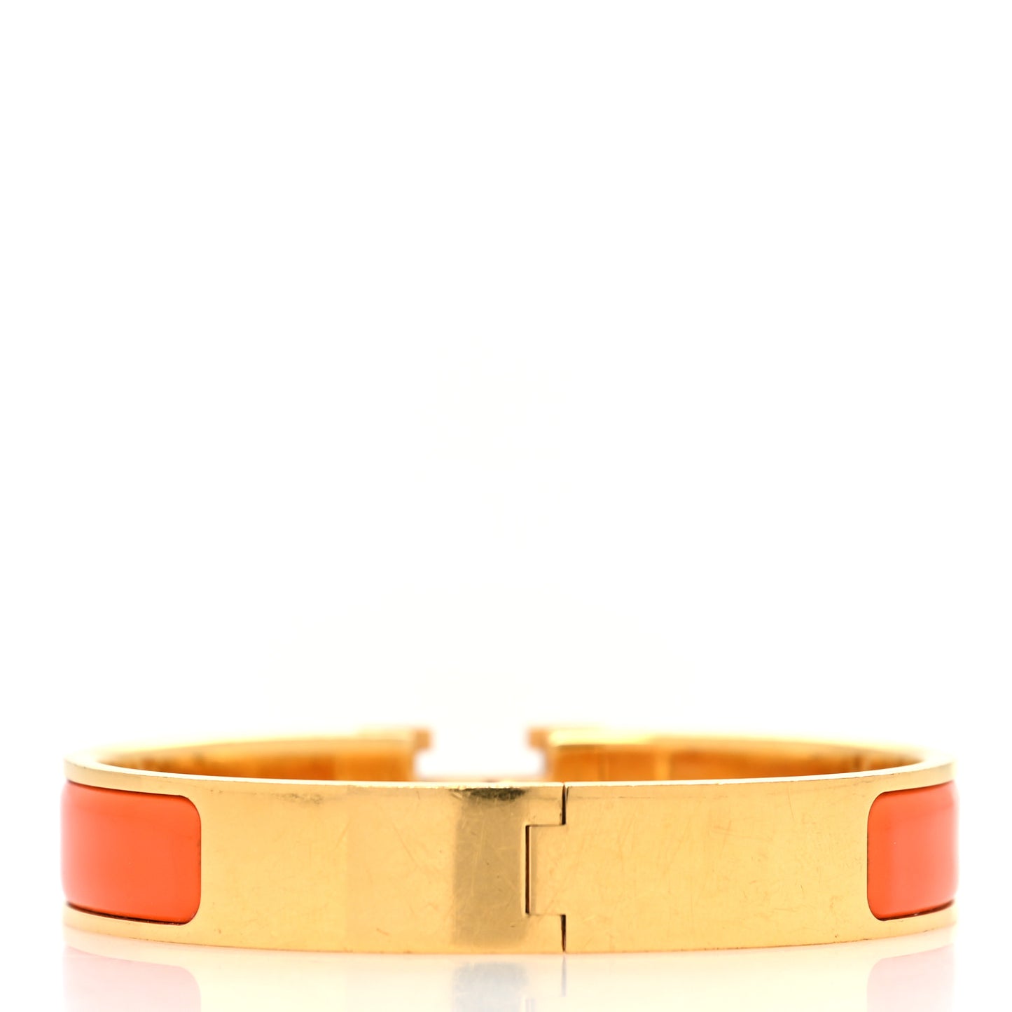 Enamel Narrow Clic Clac H Bracelet GM Orange