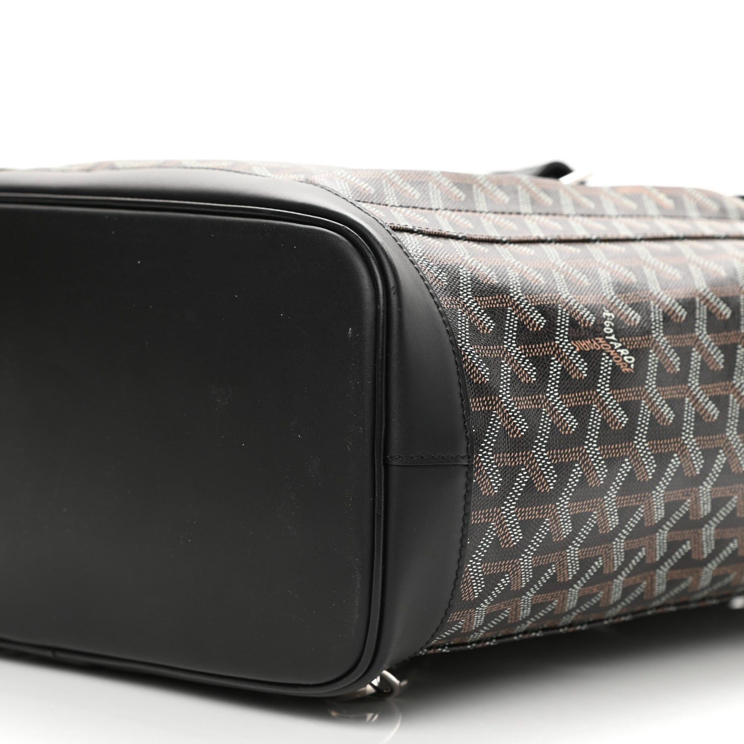 Goyard Goyardine Calfskin Alpin MM Backpack Black 10 of 11