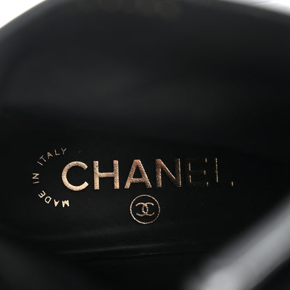 Chanel Mixed Fibers Lambskin Patent Calfskin Convertible High Boots 39 Black 8 of 9
