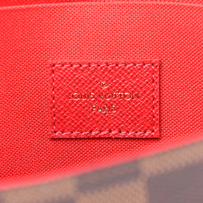 Louis Vuitton Damier Ebene Pochette Felicie Chain Wallet 6 of 9