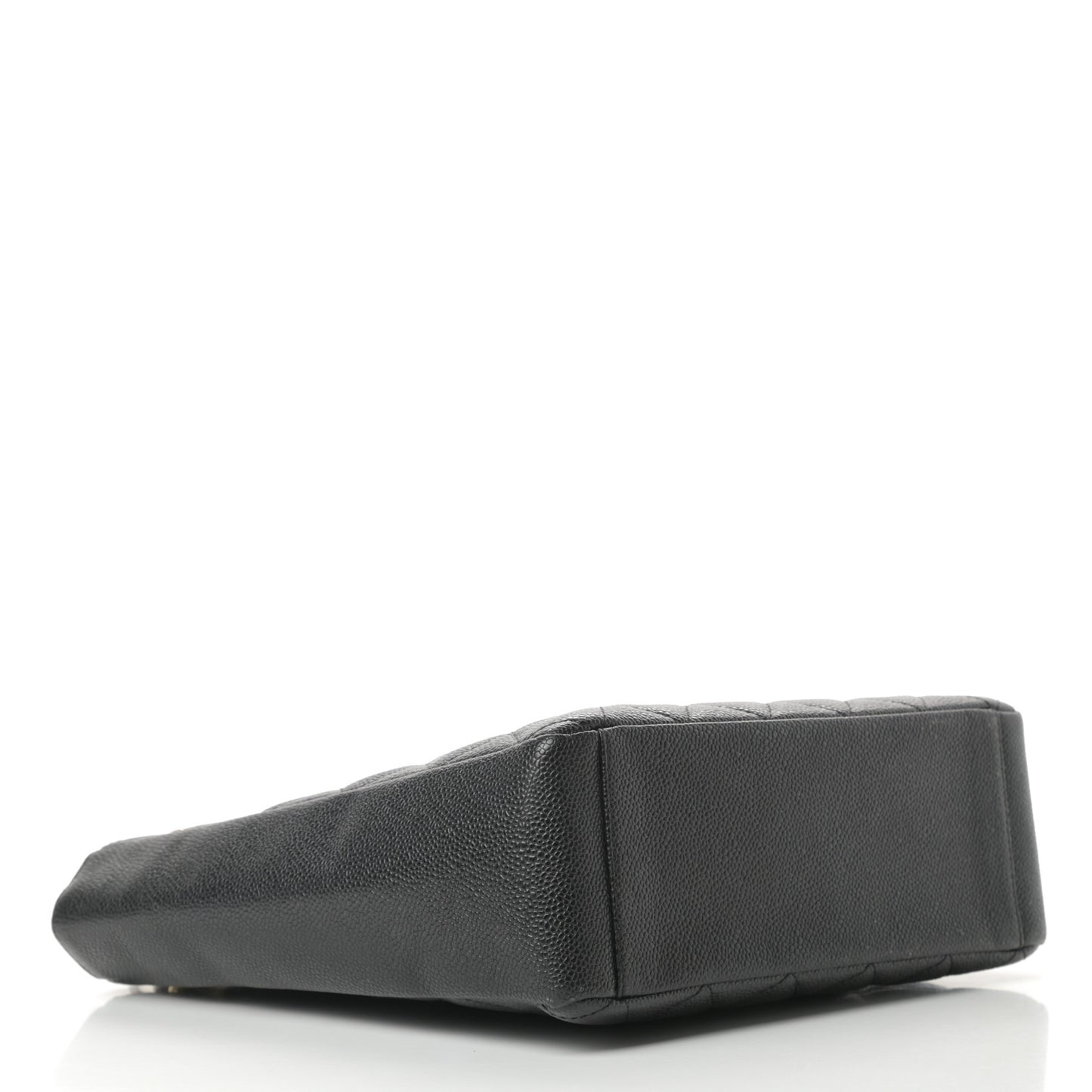 Caviar Quilted Petit Shopping Tote PST Black