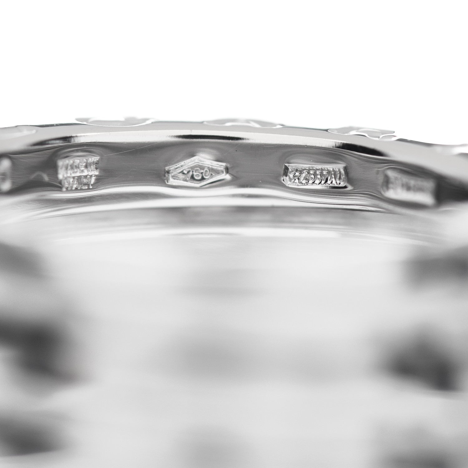 Bulgari 18K White Gold B.Zero1 Five-Band Ring 50 5.25 5 of 6