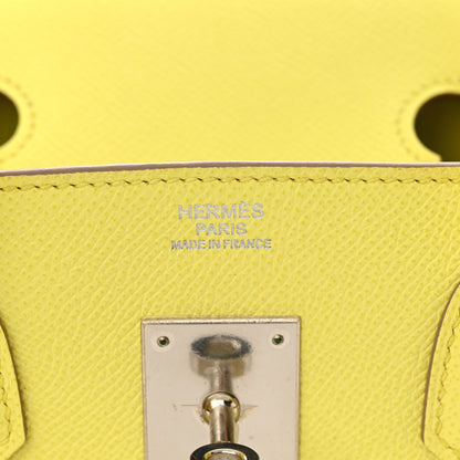 Hermes Epsom Birkin 30 Lime 7 of 14