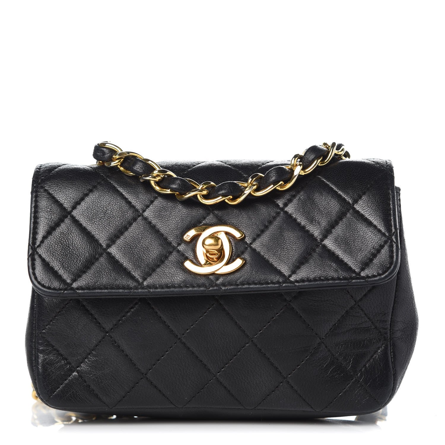 Chanel Lambskin Quilted Extra Mini Flap Black 1 of 10