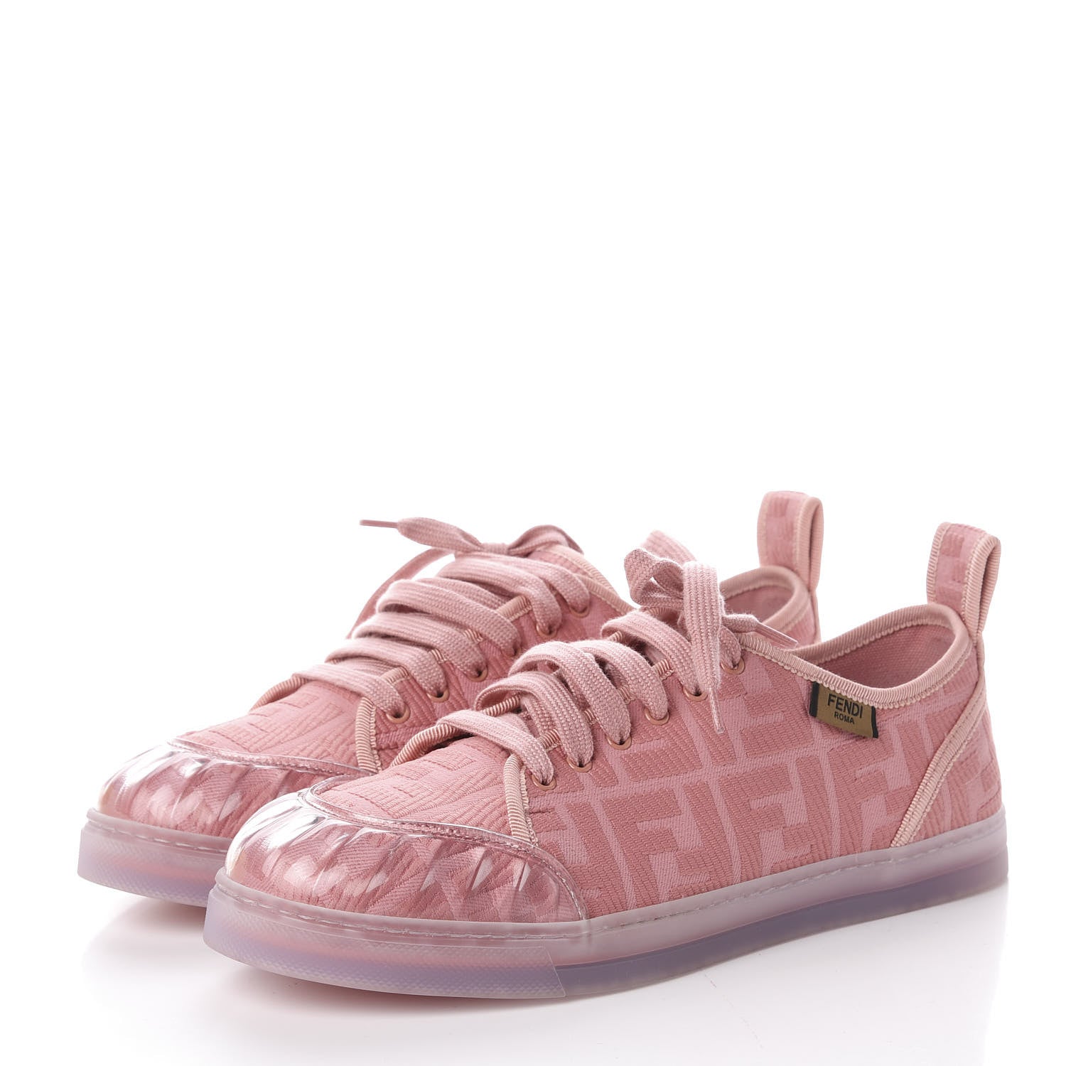 Fendi Corda FF Promenade Low Top Sneakers 40 Pink 2 of 11