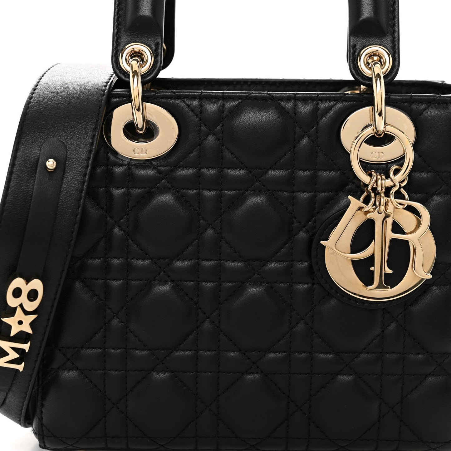 Lambskin Cannage Small My ABCDior Lady Dior Black