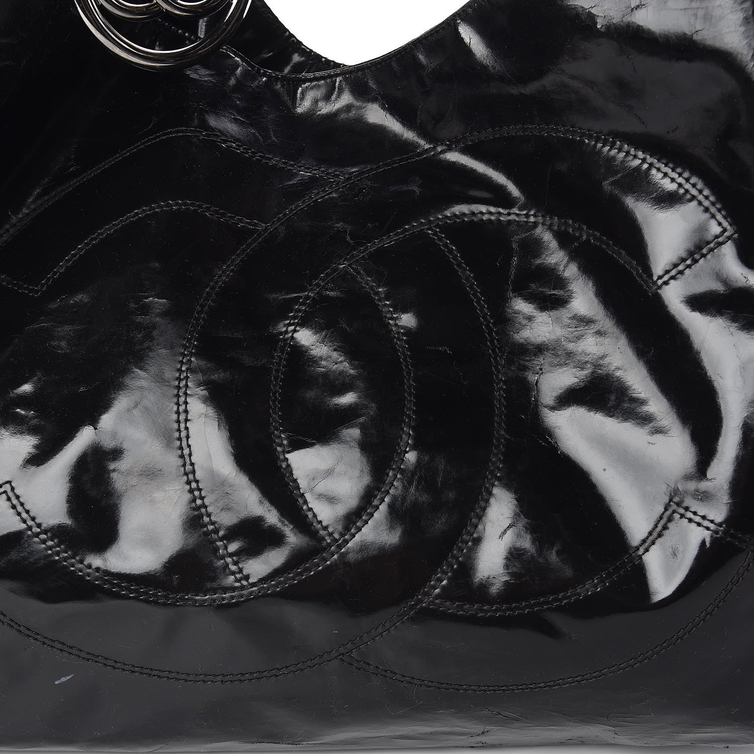Chanel Vinyl XL Coco Cabas Black 13 of 17