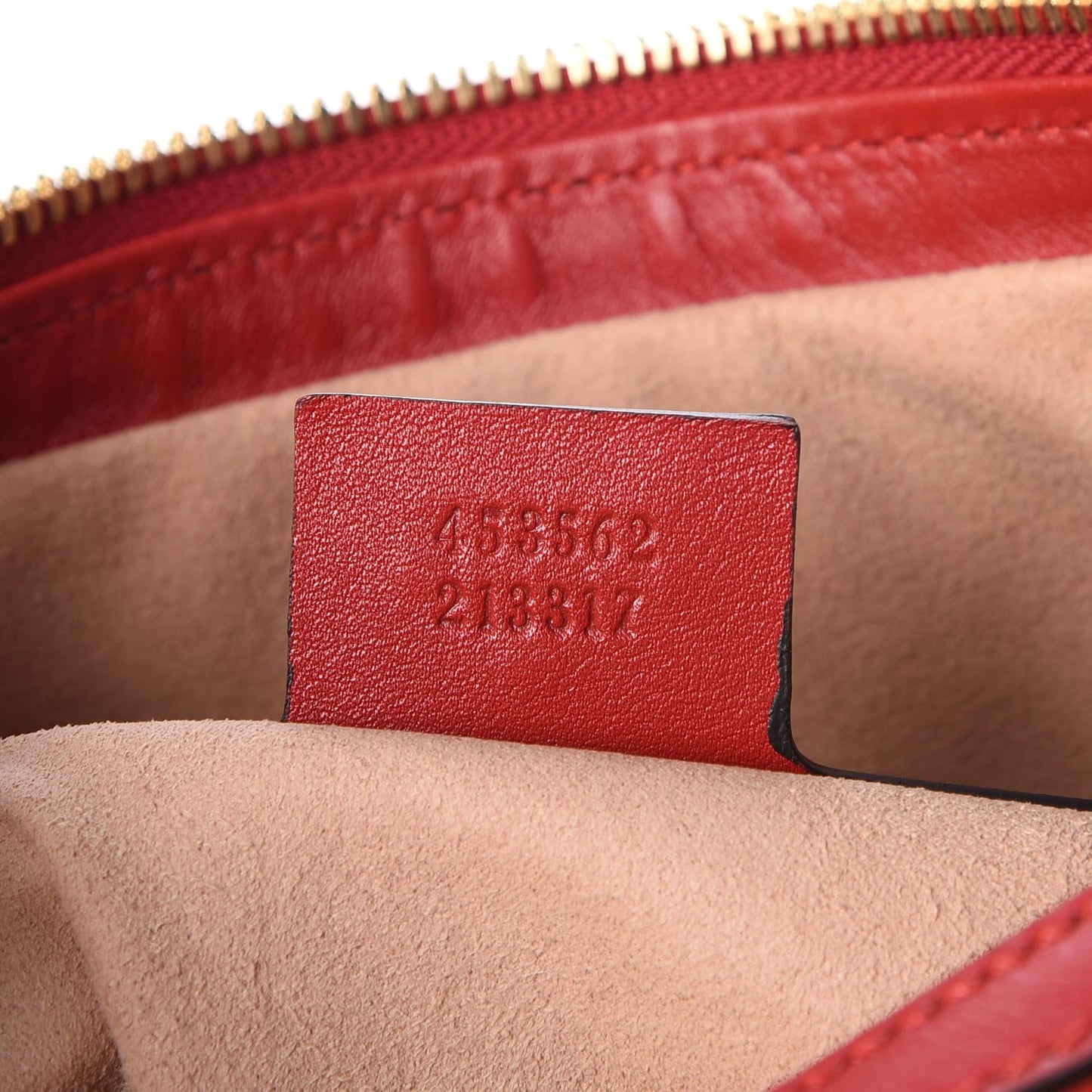 Apollo Calfskin GG Dadini Embroidered Chain Hobo Hibiscus Red
