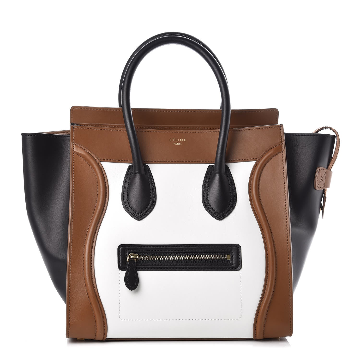 Celine Smooth Calfskin Mini Tri-Color Luggage Brown 1 of 11