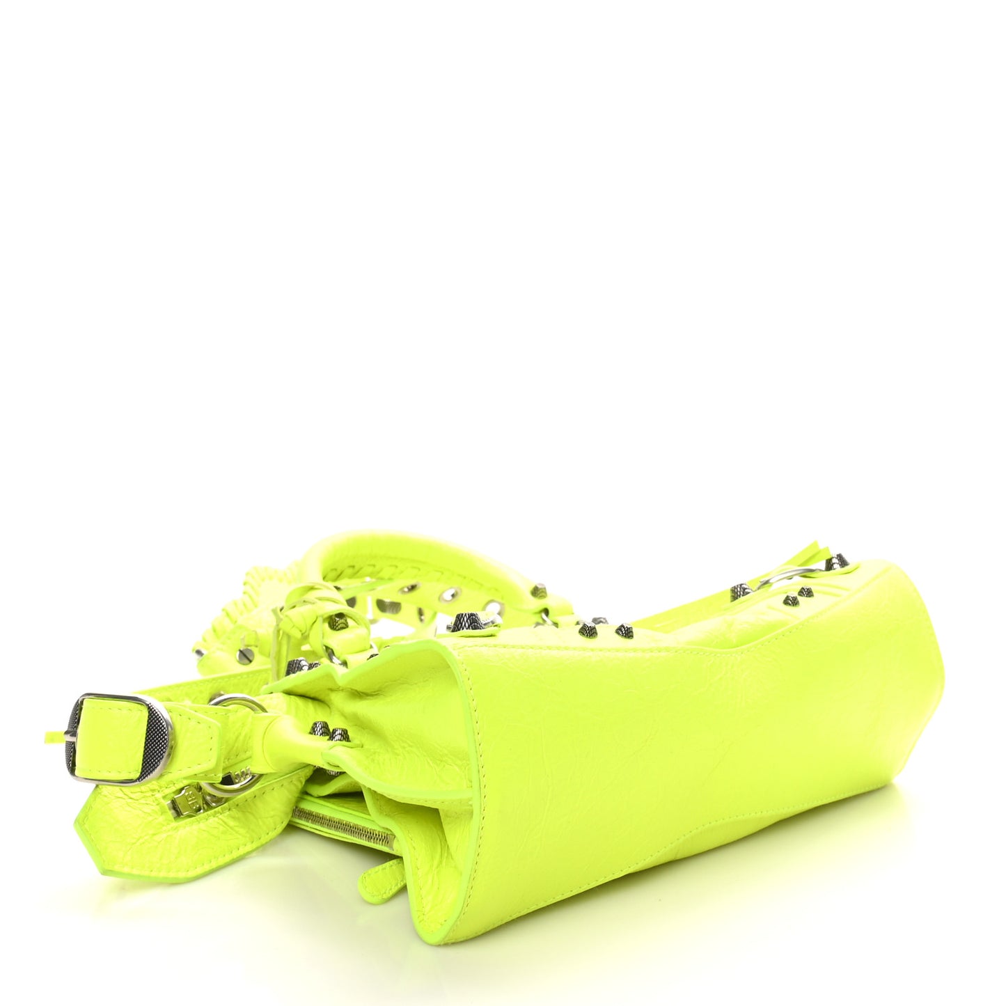Agneau Arena Neo Cagole Handbag XS Fluo Yellow