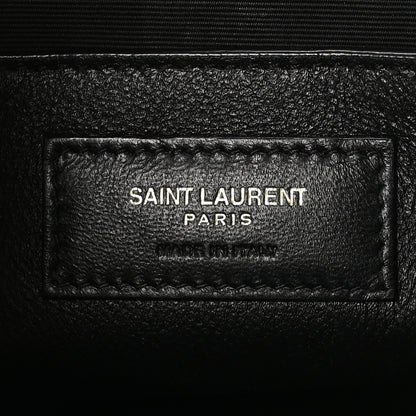 Saint Laurent Lambskin Matelasse Monogram Baby Niki Chain Satchel Black 6 of 10