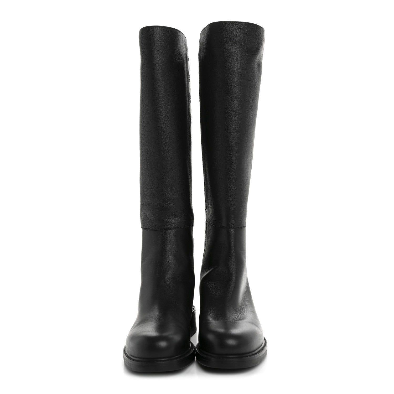 Gucci Microguccissima Knee High Riding Boots 37.5 Black 2 of 9