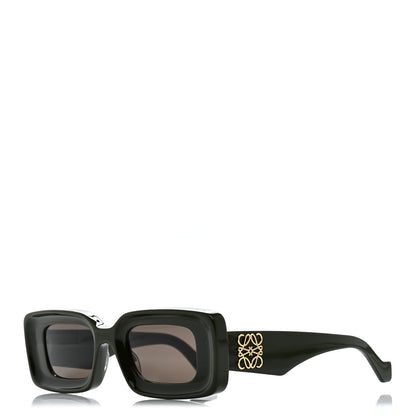 Loewe Acetate Rectangular Sunglasses LW40101I Dark Olive 1 of 7