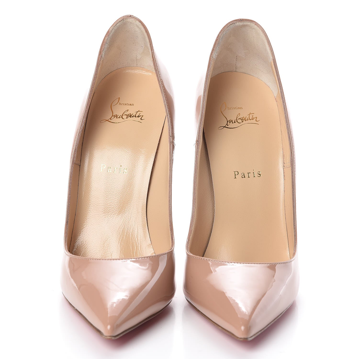 Christian Louboutin Patent So Kate 120 Pumps 41 Nude 2 of 7