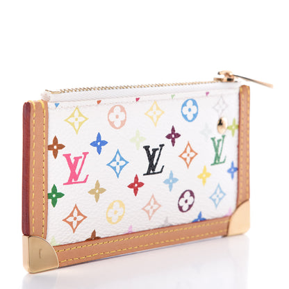 Louis Vuitton Monogram Multicolor Key Pouch White 3 of 6