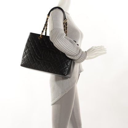 Chanel Caviar Quilted Grand Shopping Tote GST Black 2 of 8