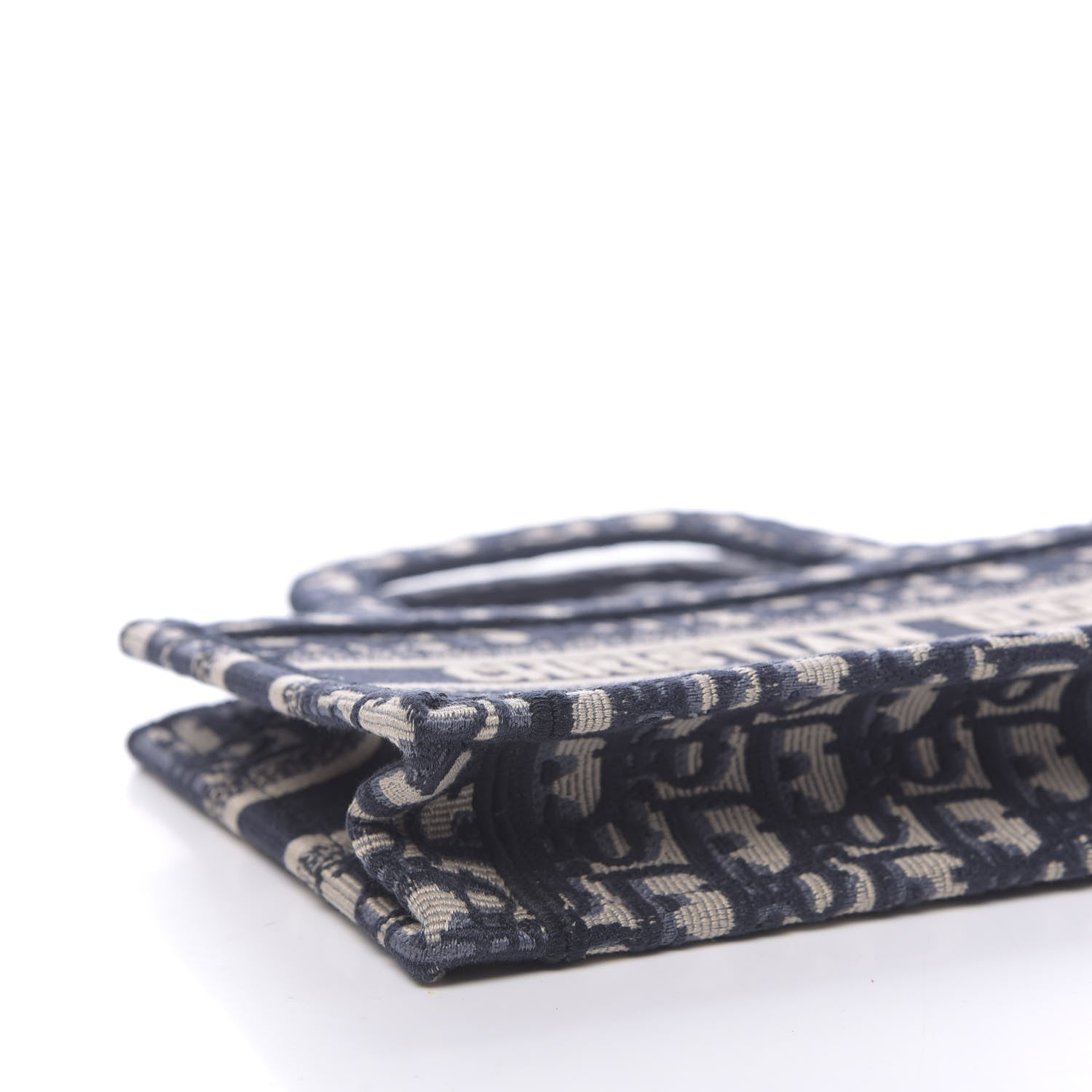 Christian Dior Oblique Mini Book Tote Blue Multicolor 9 of 11