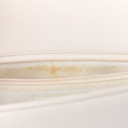 Chanel Caviar Quilted Medium Boy Flap Ivory 14 of 18
