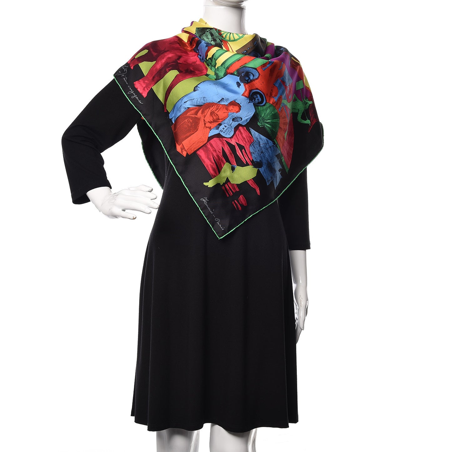 Silk Pierre Loti L'Ame Voyageuse Scarf 90