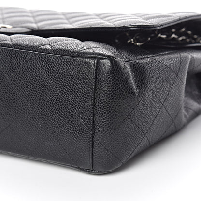 Chanel Caviar Quilted Maxi Double Flap Black 10 of 14