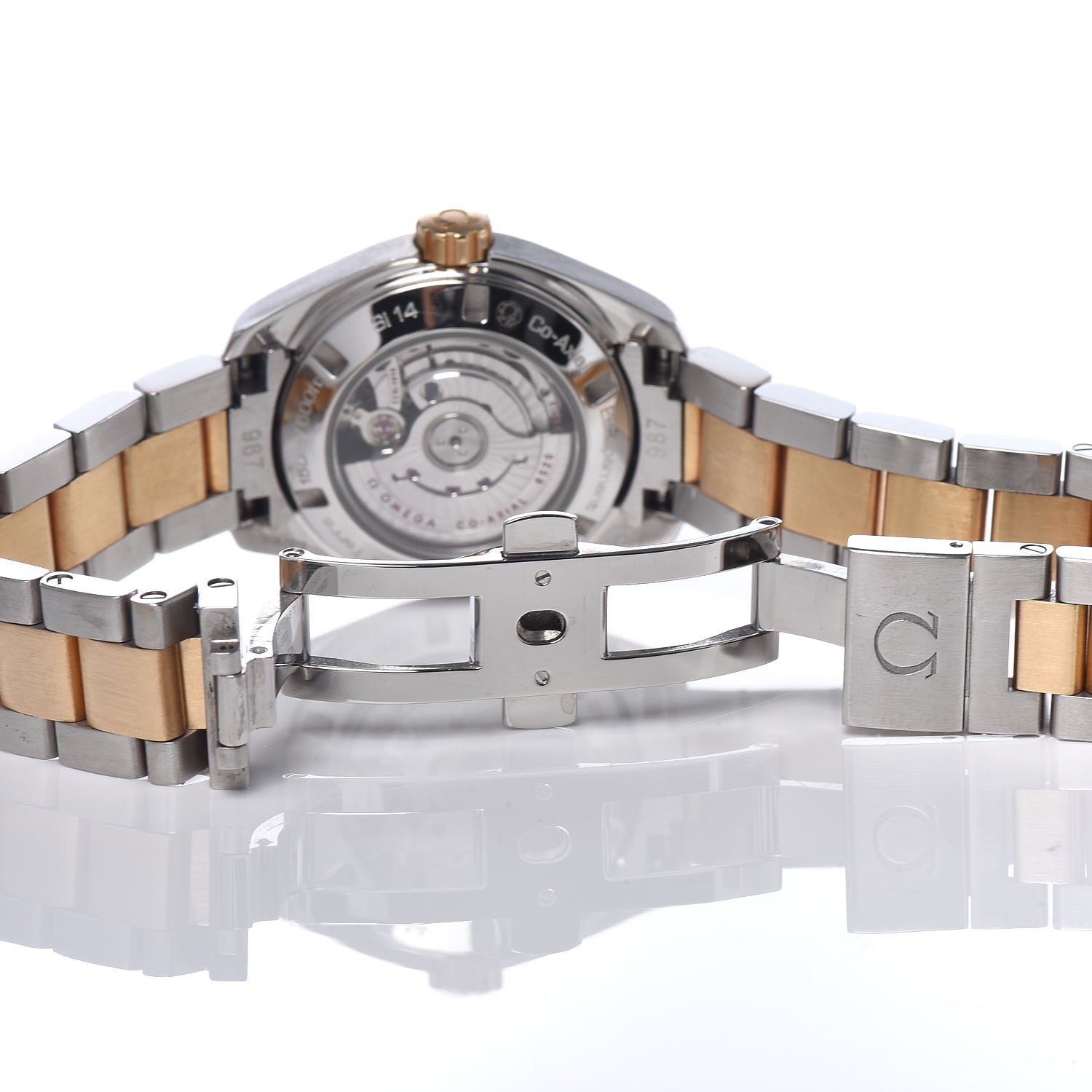 Omega Stainless Steel 18K Yellow Gold 30mm Seamaster Aqua Terra Automatic Watch Grey 231.20.30.20.06.002 6 of 7