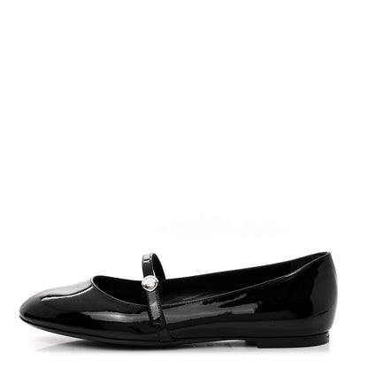 Louis Vuitton Patent Uniformes Ballet Flats 37 Black 1 of 8