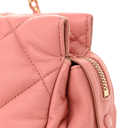 Salvatore Ferragamo Nappa Quilted Medium Ginette Shoulder Bag Pink 11 of 12
