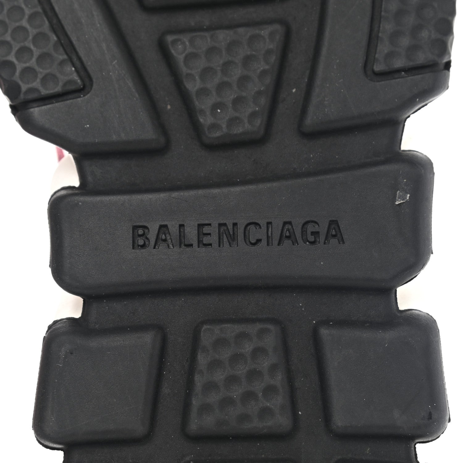 Balenciaga Laminated Knit Bi-Color Sole Womens Speed Sneakers 37 Pink White Black 6 of 10