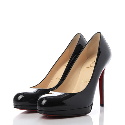 Christian Louboutin Patent New Simple 120 Pumps 37.5 Black 3 of 9