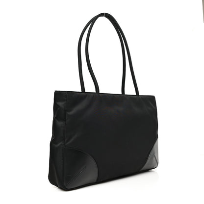Prada Calfskin Tessuto Nylon Easy Shoulder Bag Black 3 of 11