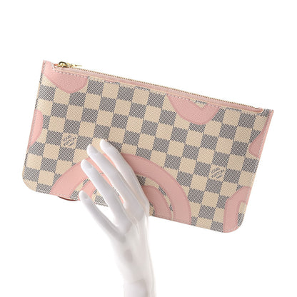 Louis Vuitton Damier Azur Tahitienne Neverfull MM GM Pochette 2 of 7