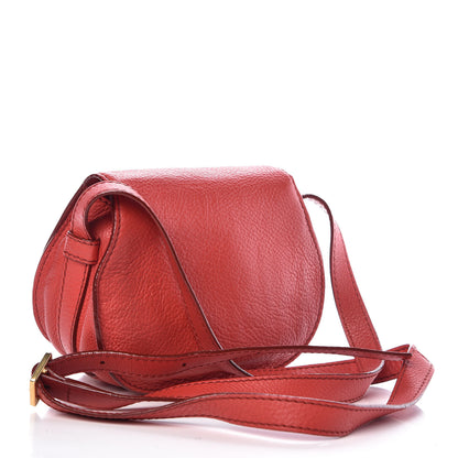 Chloe Calfskin Mini Marcie Round Crossbody Bag Red 3 of 9