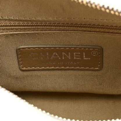 Chanel Aged Calfskin Chevron Quilted Small Gabrielle Hobo White 6 of 9