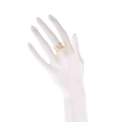 Tiffany 18K Yellow Gold Elsa Peretti Wave Ring 7 2 of 4