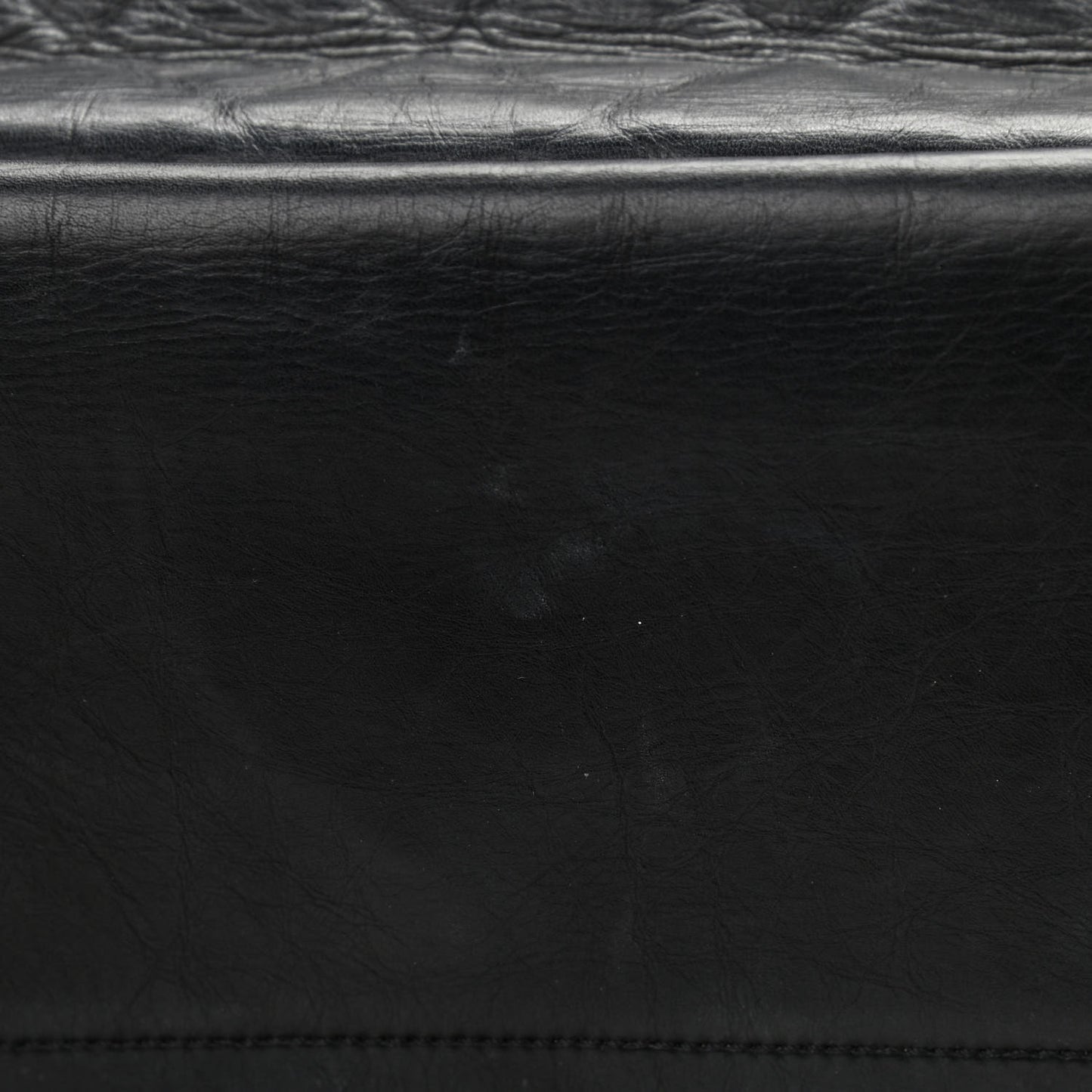 Aged Calfskin Quilted 2.55 Reissue 227 Flap Black