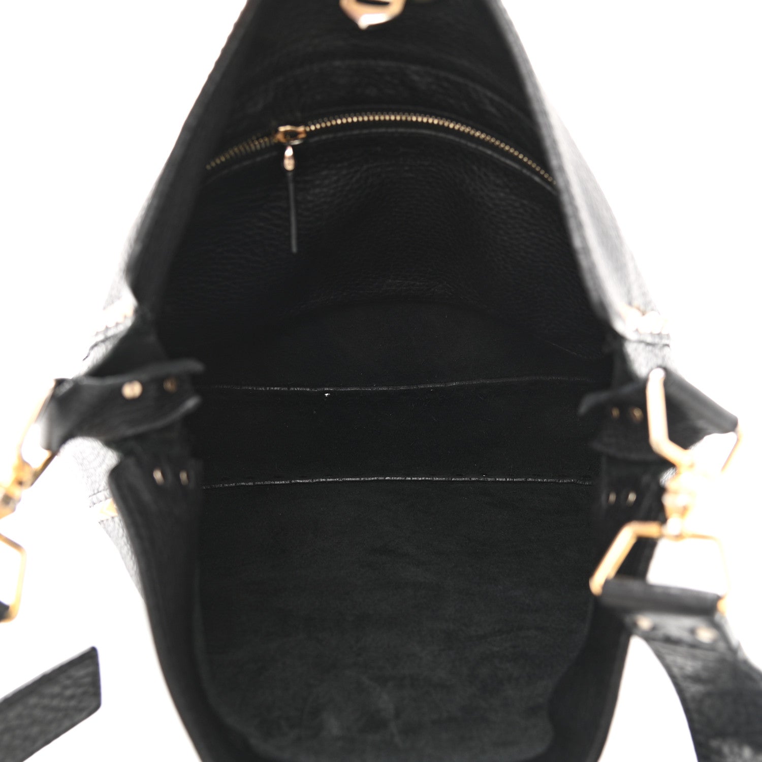 Valentino Garavani Pebbled Calfskin Large Rockstud Flip-Lock Messenger Bag Black 5 of 11