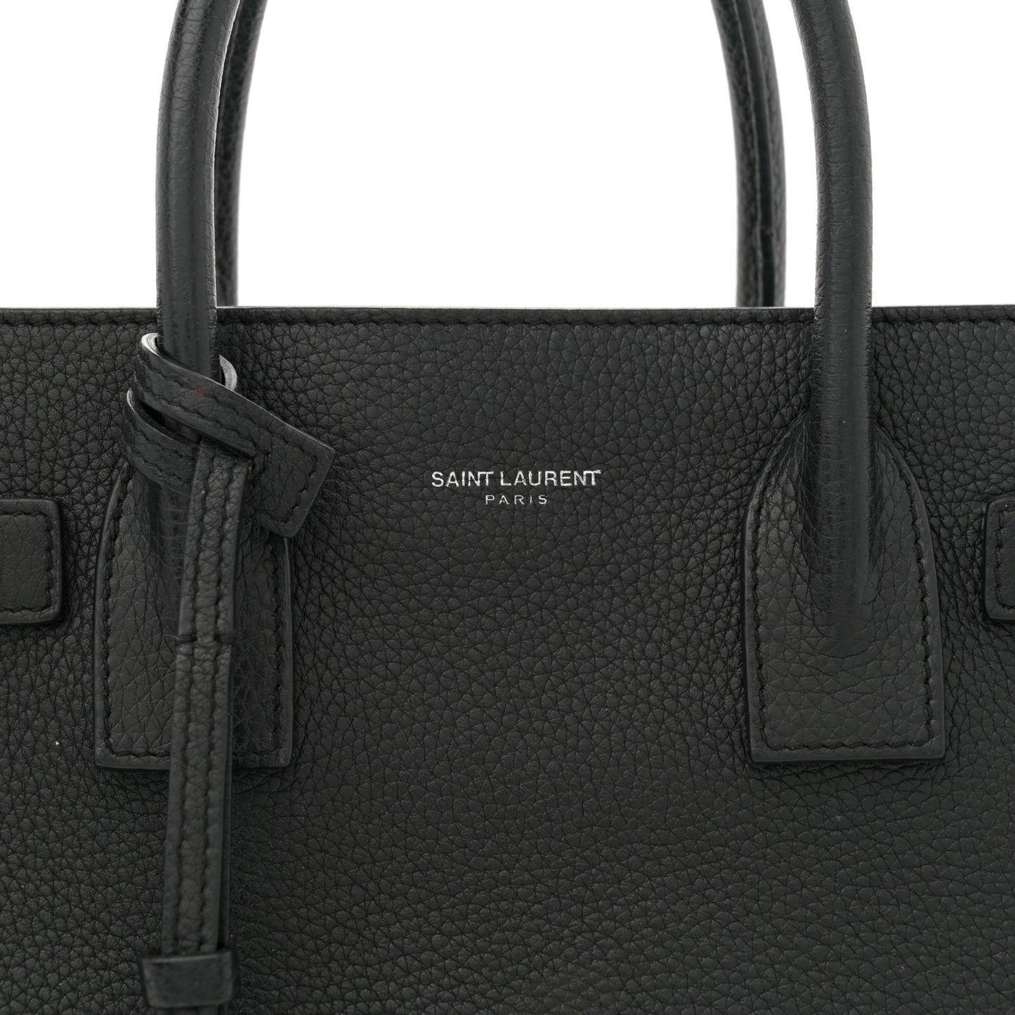 Grained Calfskin Baby Sac De Jour Souple Black