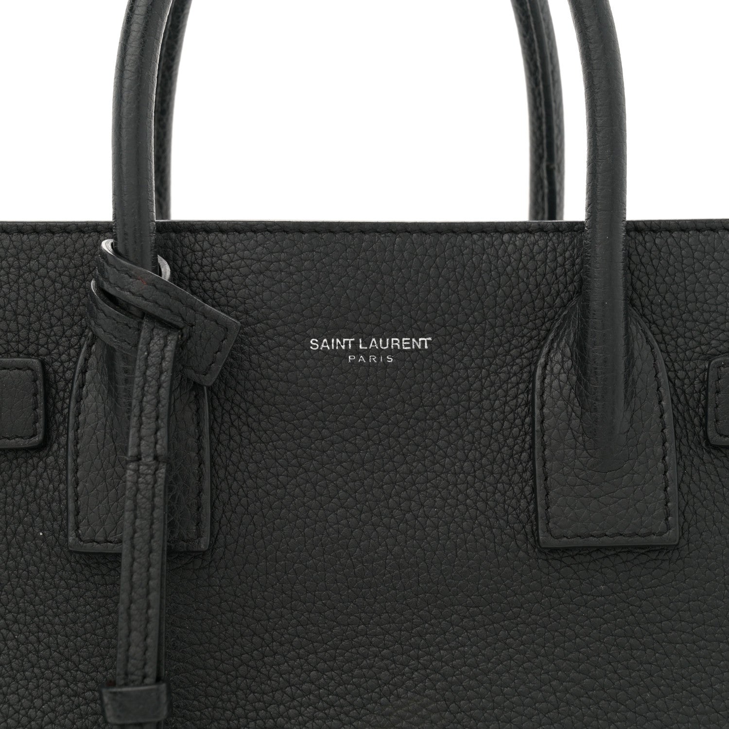 Saint Laurent Grained Calfskin Baby Sac De Jour Souple Black 8 of 16