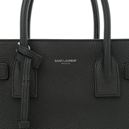 Saint Laurent Grained Calfskin Baby Sac De Jour Souple Black 8 of 16
