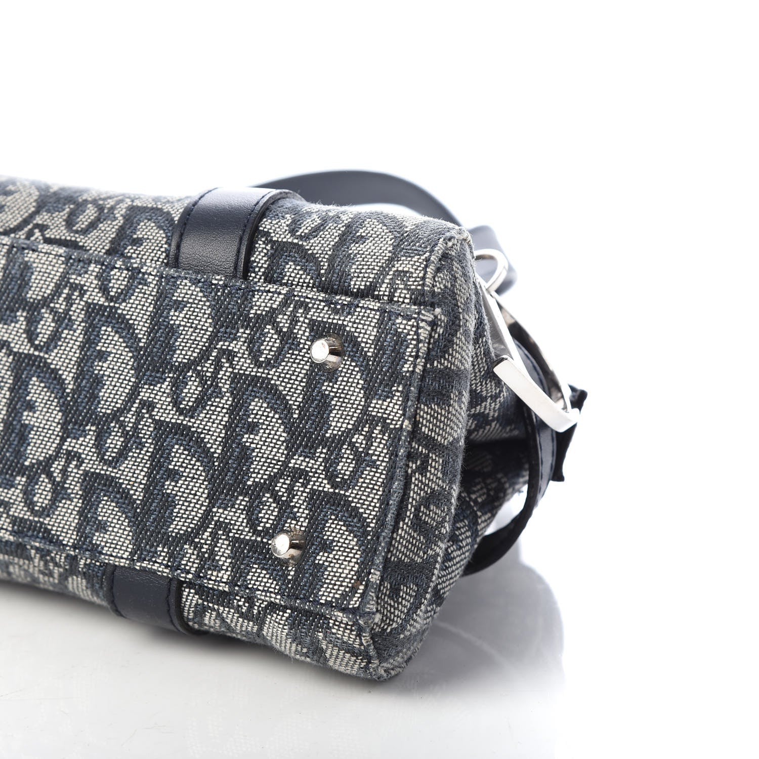Christian Dior Denim Monogram Charms Shoulder Bag Blue 9 of 11