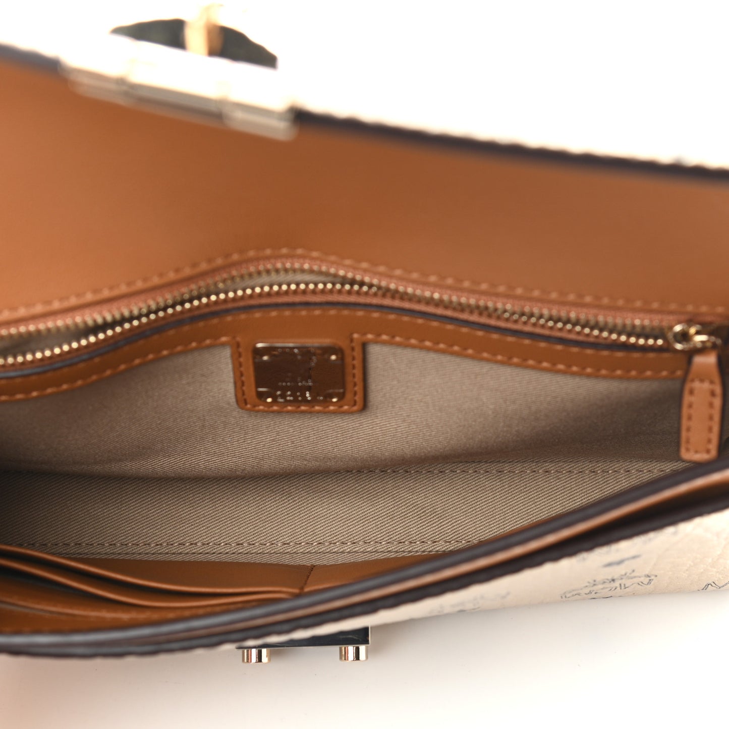 Metallic Visetos Medium Millie Crossbody Bag Berlin Gold