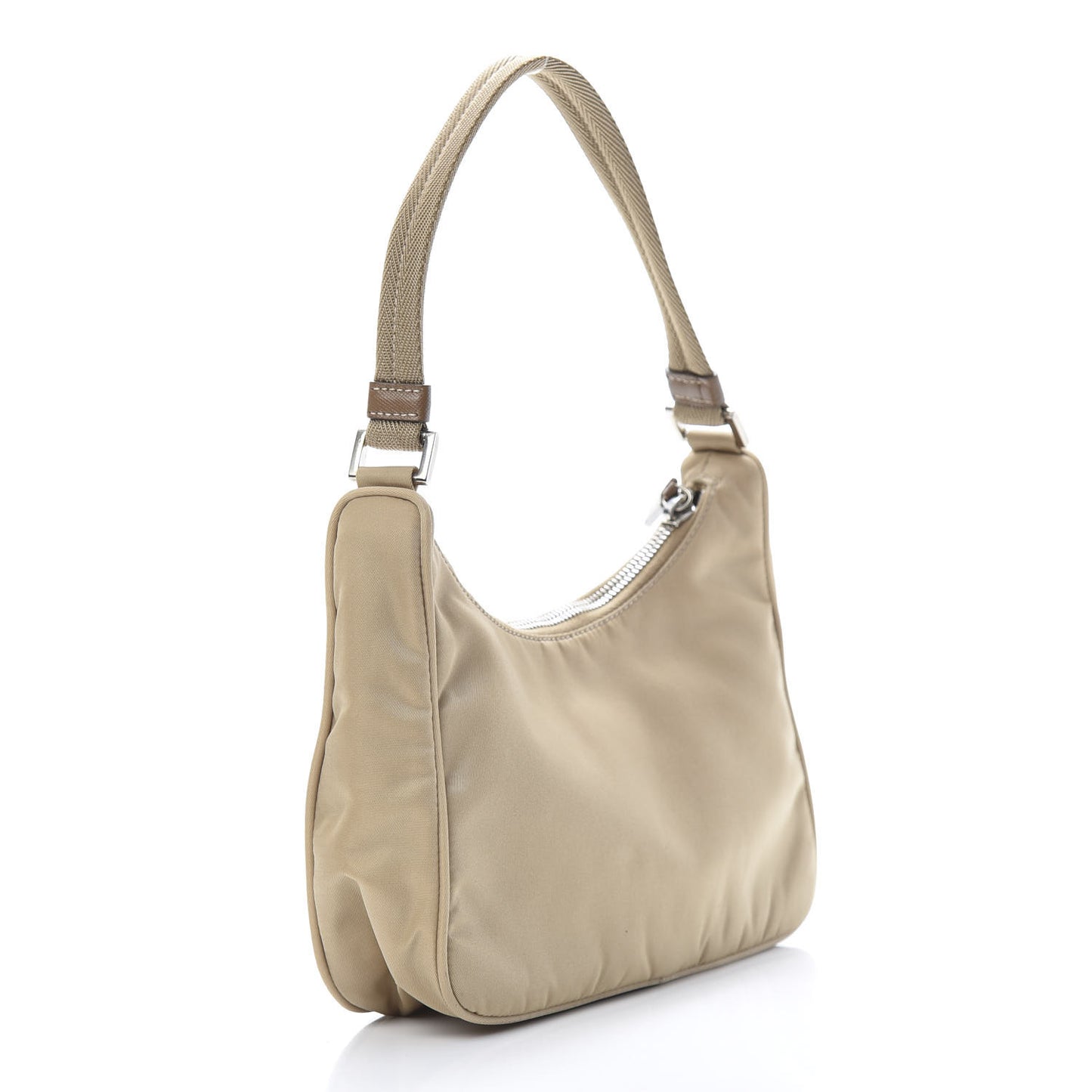 Tessuto Nylon Sport Shoulder Bag Sabbia