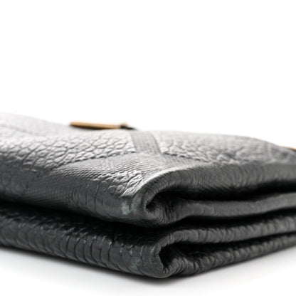 Burberry Signature Grain Calfskin Check Embossed Medium Balmoral Clutch Bag Black 9 of 16